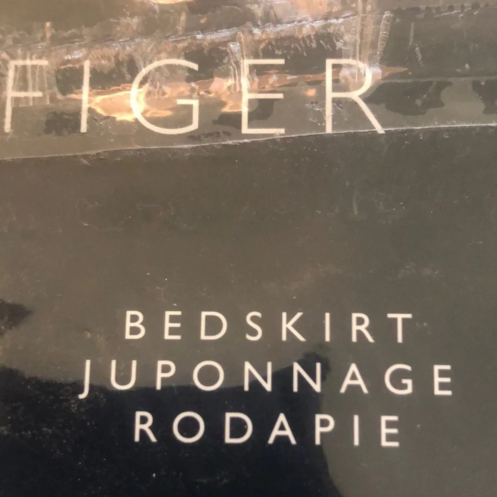 Tommy Hilfiger Pink and Green Striped Bedskirt
